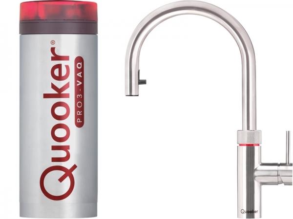 Quooker 3XRVS PRO3 Flex Stainless Steel Boiling Water Tap