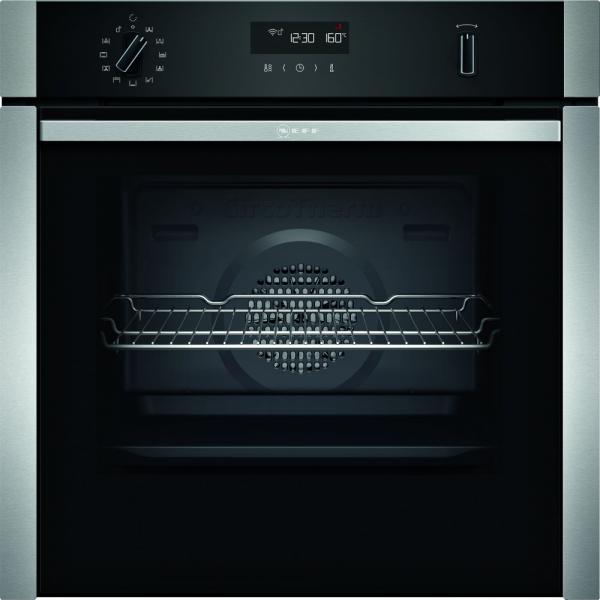 Neff B6ACH7HH0B HomeConnect Slide & Hide Pyrolytic Single Oven