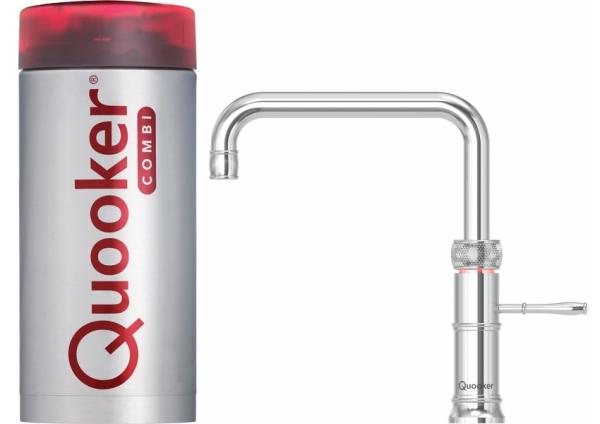 Quooker 2.2CFSCHR COMBI Classic Fusion Square Chrome Boiling Water Tap