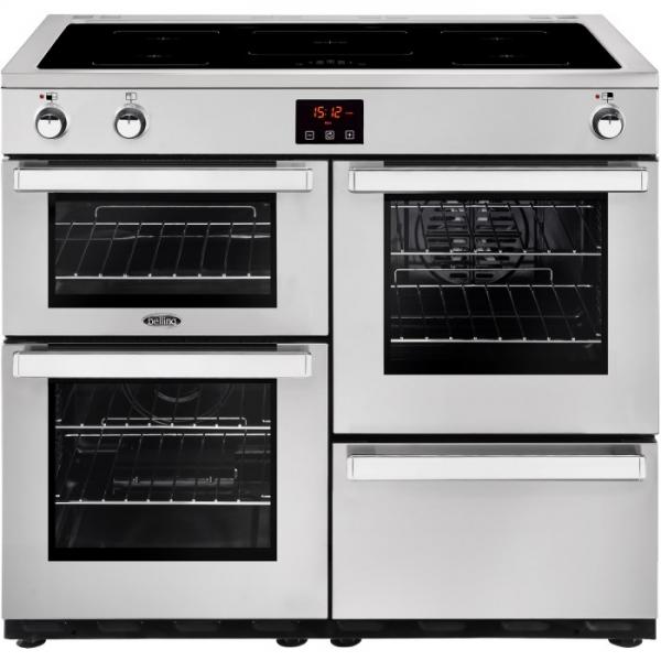 Belling 444444090 100EI Professional Stainless Steel Cookcentre Induction Range Cooker