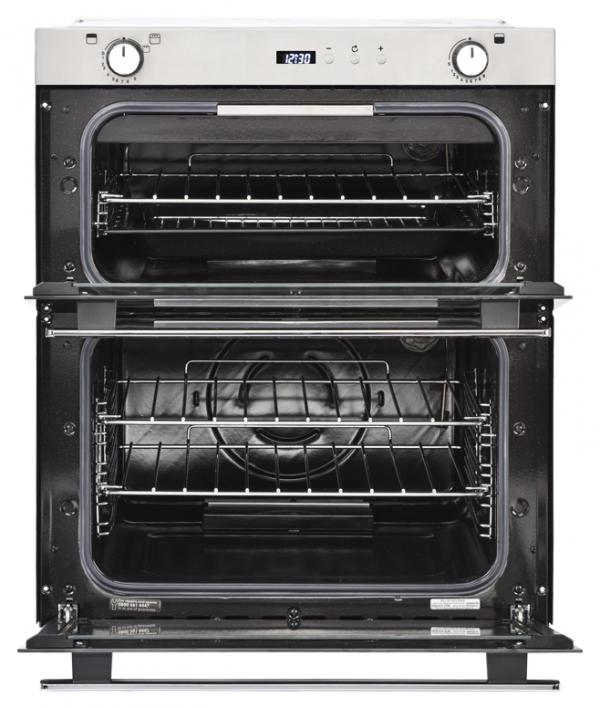 Belling BI702G 444444793 Stainless Steel Built-Under Gas Double Oven