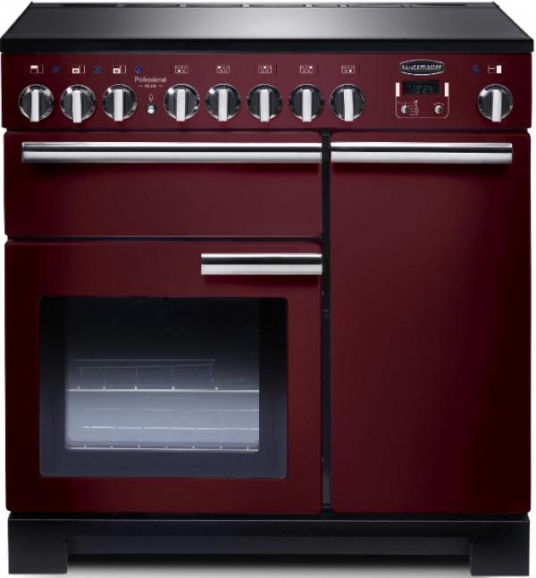 Rangemaster PDL90EICY/C 97890 Professional Deluxe 90cm Cranberry Induction Range Cooker