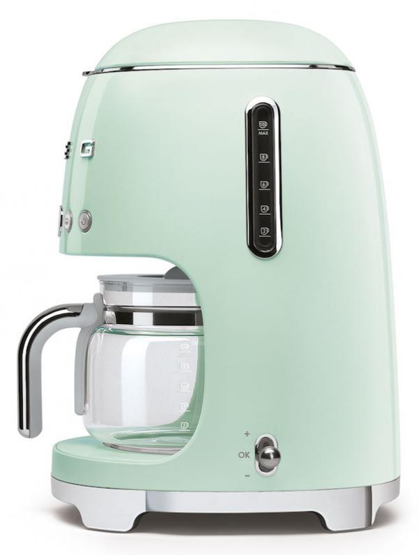 Smeg DCF02PGUK Retro 50's Pastel Green Drip Filter Coffee Machine