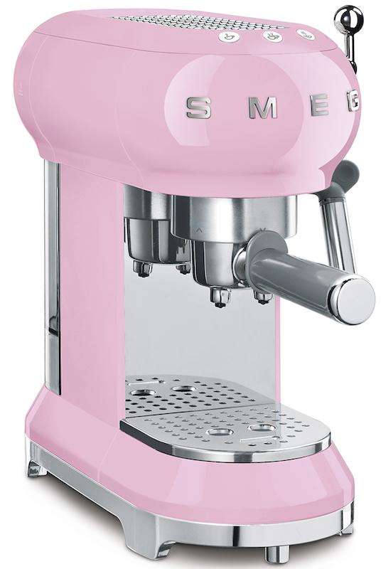 Smeg ECF01PKUK 50's Retro Pink Espresso Coffee Machine