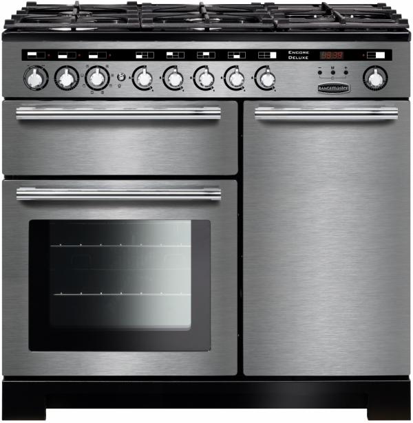 Rangemaster EDL100DFFSS/C 117250 Encore Deluxe 100cm Stainless Steel Dual Fuel