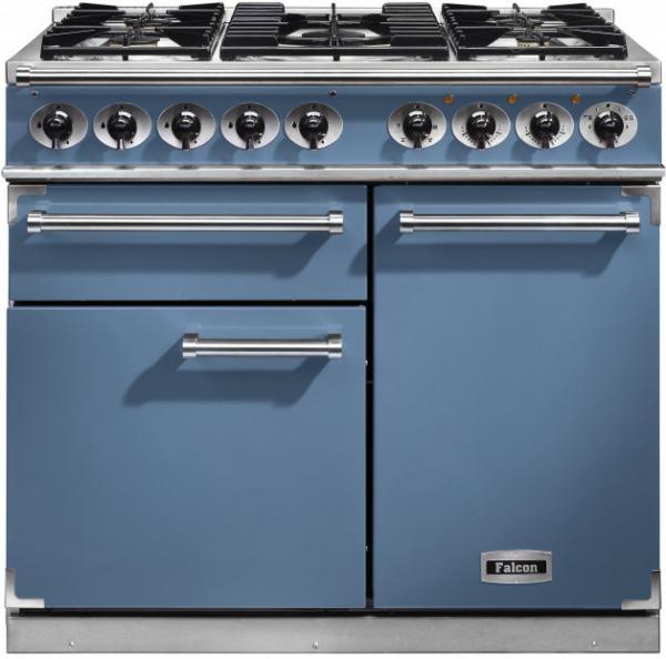 Falcon F1000DXDFCA/NM 98620 1000 Deluxe Dual Fuel China Blue Range Cooker