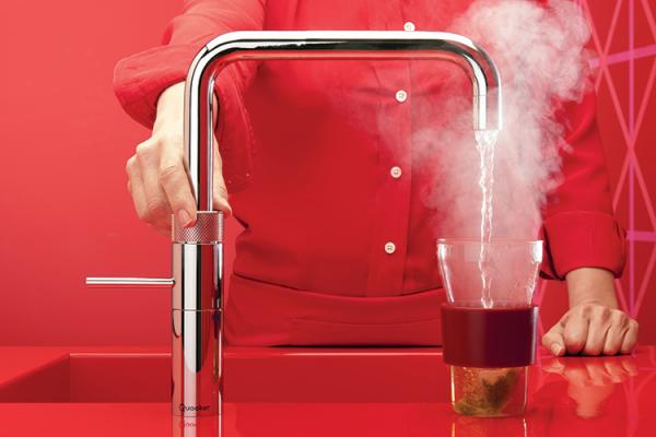 Quooker 3FSRVS PRO3 Fusion Square Stainless Steel Boiling Water Tap