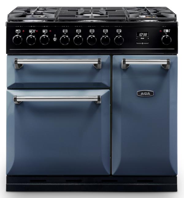 AGA MDX90DFDAR Masterchef Deluxe 90cm Dartmouth Blue Dual Fuel Range Cooker