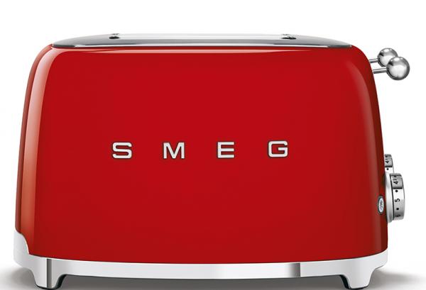 Smeg TSF03RDUK 50's Retro Red 4 Slice Toaster
