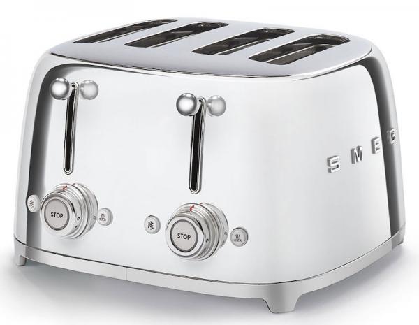 Smeg TSF03SSUK 50's Retro Stainless Steel 4 Slice Toaster
