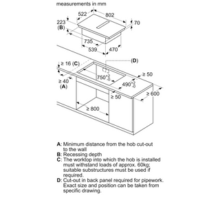 Neff V58NHQ4L0 Venting Hob