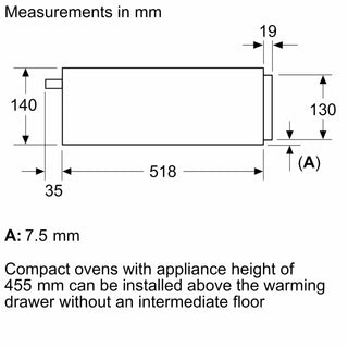 Neff N24HA11G1B Warming Drawer