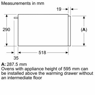 Neff N34HA11G1B Warming Drawer