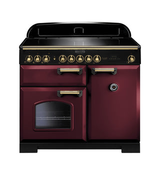 Rangemaster Classic Deluxe 100cm Induction Range Cooker With Brass Trim