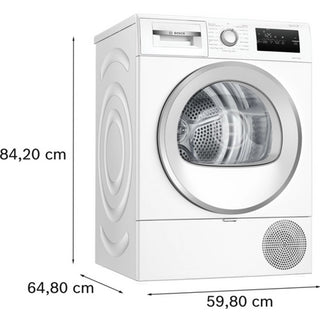 Bosch Series 4 WTH85226GB 8kg Heat Pump Tumble Dryer - White
