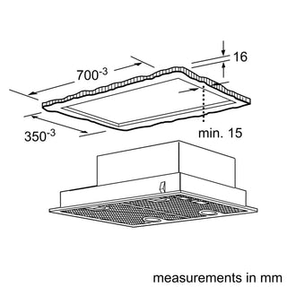Neff D5855X2GB Canopy Hood