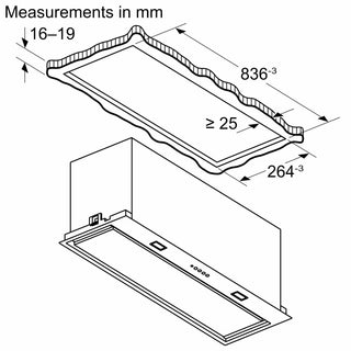 Neff D86NAC1S0B 86cm Canopy Hood