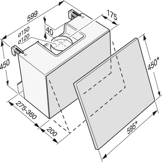 Miele DAZ1620 Pull Out Hood