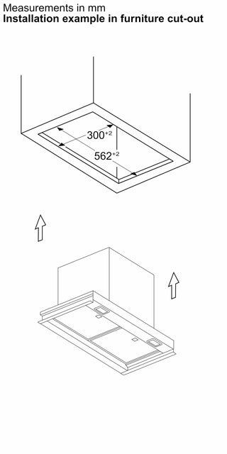 Bosch DBB63BC60B 60cm Integrated Designer Hood