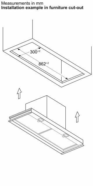 Bosch DBB97DP60B 90cm Integrated Designer Hood