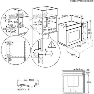 AEG GA5PB50FAB Pyrolytic Single Oven