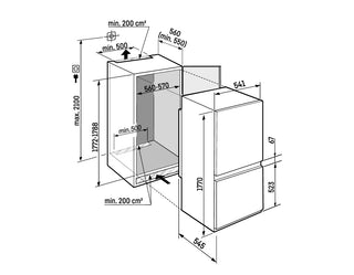 Liebherr ICBSd5122 Built In Fridge Freezer