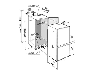 Liebherr ICSe5103 Built In Fridge Freezer