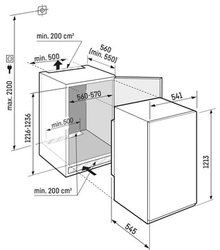 Liebherr IRBSd4120 Built-In 122cm Larder Fridge