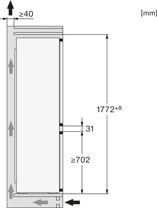 Miele KDN7724 E Built In Fridge Freezer