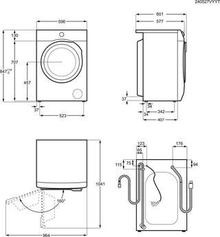 AEG LFR62844B Washing Machine