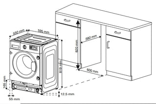Blomberg LRI1854111 Integrated Washer Dryer