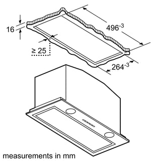 Bosch DHL575CGB Canopy Hood
