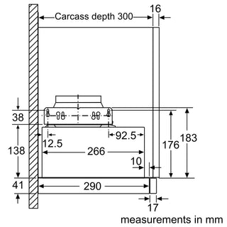 Bosch DFM063W56B Telescopic Hood