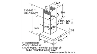 Neff D62BBC0N0B 60cm Chimney Hood Box Design