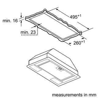 Bosch DLN53AA70B Canopy Hood