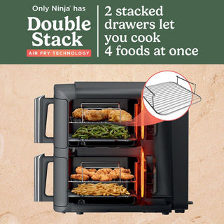 Ninja SL400UK Double Stack XL 2-Drawer 9.5L Air Fryer