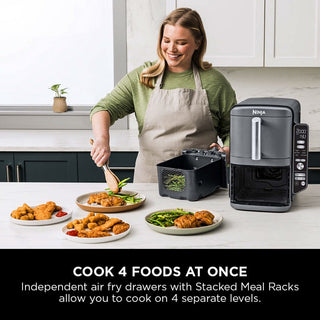 Ninja SL400UK Double Stack XL 2-Drawer 9.5L Air Fryer