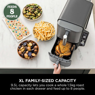 Ninja SL400UK Double Stack XL 2-Drawer 9.5L Air Fryer