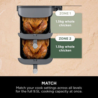 Ninja SL400UK Double Stack XL 2-Drawer 9.5L Air Fryer