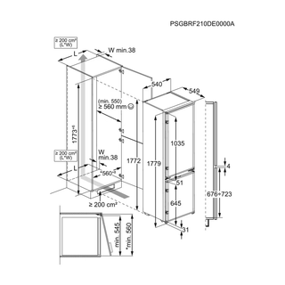 AEG NSC6L18ZES Integrated Fridge Freezer