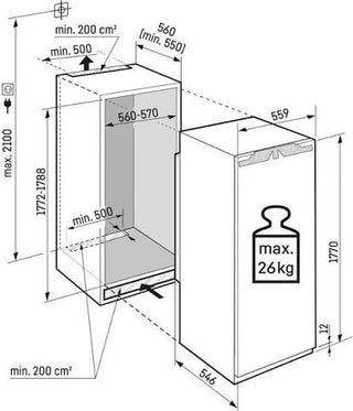 Liebherr SIFNe5108 Built In Freezer