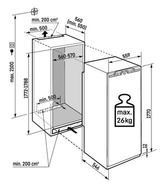 Liebherr IRe5100 / SIFNe5108 Integrated Fridge & Freezer Pack