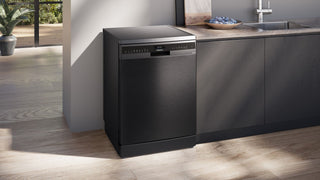 Siemens SN25EC13CE Black Steel Dishwasher