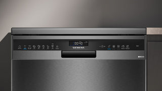 Siemens SN25EC13CE Black Steel Dishwasher