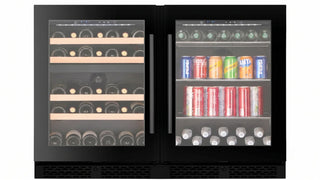Cella WBV46D-Black Wine & Beverage Combination