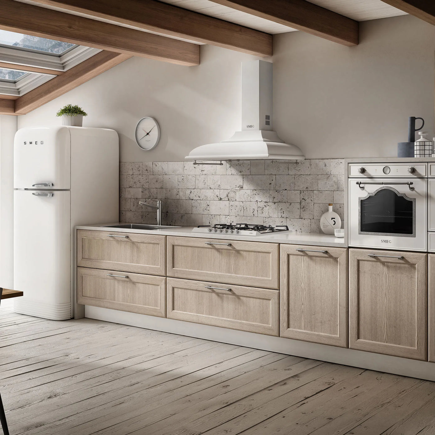 Modern kitchen with premium appliances