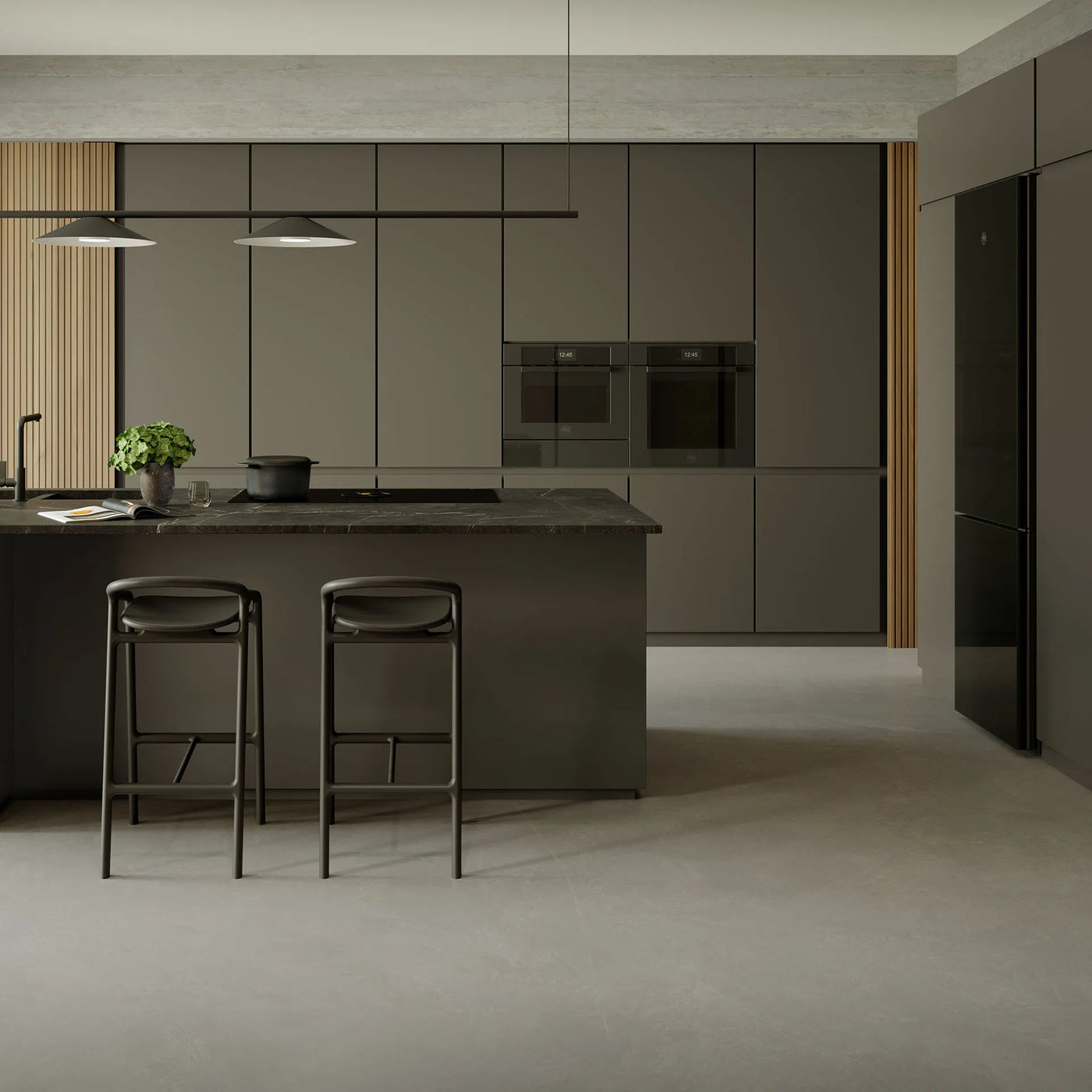 Modern kitchen with premium appliances