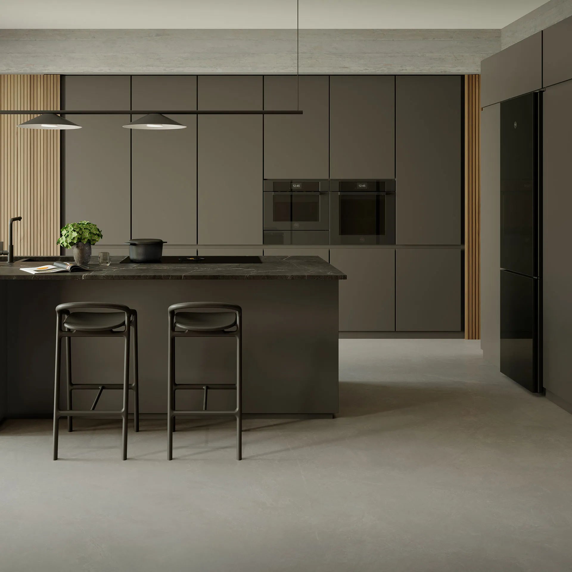 Modern kitchen with premium appliances