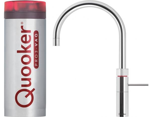 Quooker 3FRCHR PRO3 Fusion Round Polished Chrome Boiling Water Tap