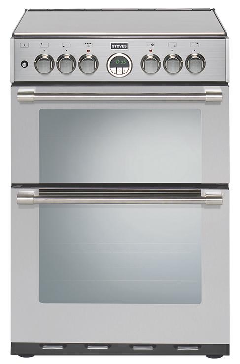 Stoves 444440989 600DF Sterling 60cm Stainless Steel Dual Fuel Cooker